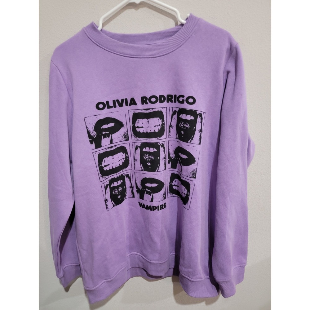 Olivia Rodrigo Vampire Sweatshirt XL Purple Official Merch